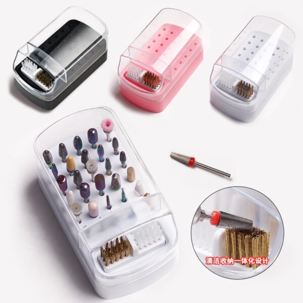 Efficiently Organize Your Tools with the Nail Art Drill Bit Storage Box