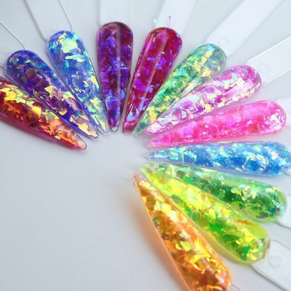 Shiny Mermaid Candy Sequin nail glitter flakes - Image 3