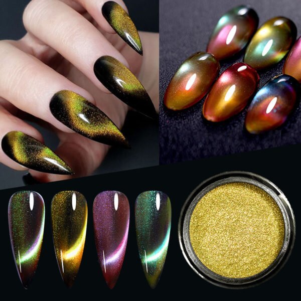 9D Cat Eye Magnetic Powder for Nails