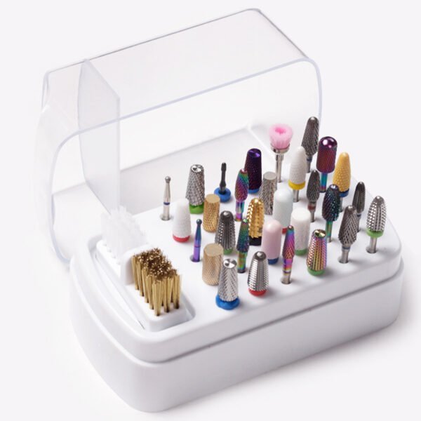 Efficiently Organize Your Tools with the Nail Art Drill Bit Storage Box - Image 2
