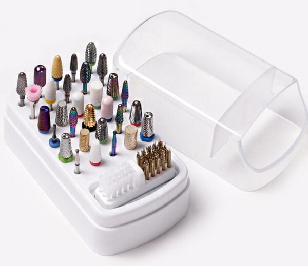 Efficiently Organize Your Tools with the Nail Art Drill Bit Storage Box - Image 3