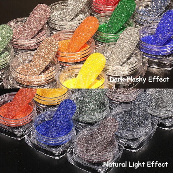 Reflective Flashy Nail Glitter Powder - Image 2