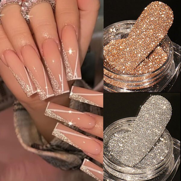 Reflective Flashy Nail Glitter Powder - Image 4