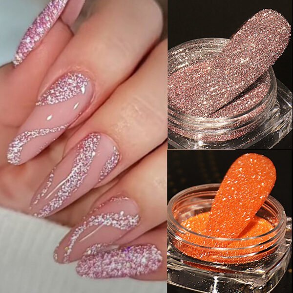 Reflective Flashy Nail Glitter Powder - Image 5