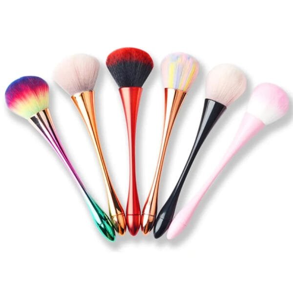 Long Colorful Nail Art Puffy Brush - Image 2