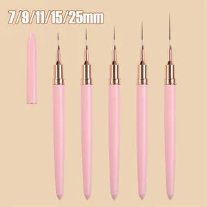 7/9/11/15/25MM Nail Liner Brush 5pcs/Set Nail Art Pen Brush from Rosaliya