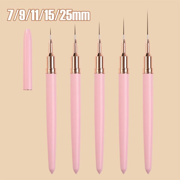 7/9/11/15/25MM Nail Liner Brush 5pcs/Set Nail Art Pen Brush from Rosaliya