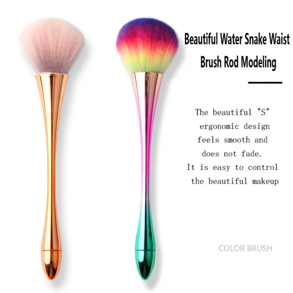 Long Colorful Nail Art Puffy Brush - Image 3