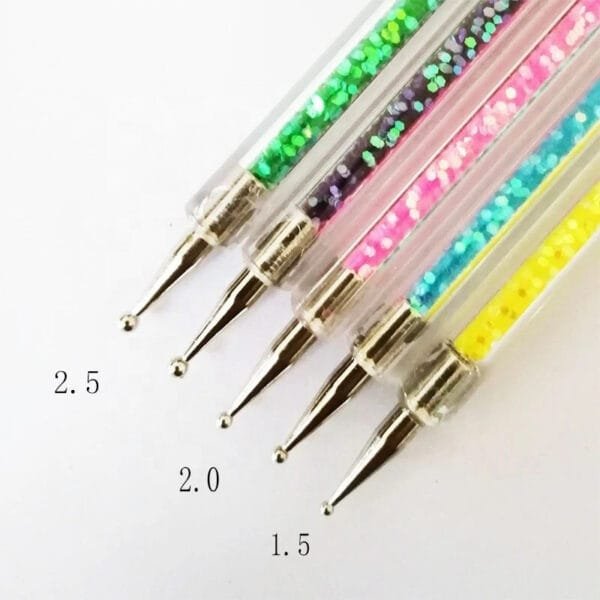 Nails Brushes With Dotting Tools 5Pcs/Sets - Image 2