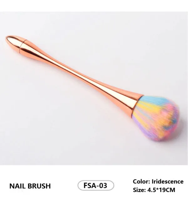 Long Colorful Nail Art Puffy Brush - Image 5
