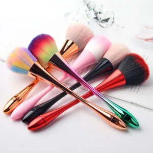 Long Colorful Nail Art Puffy Brush