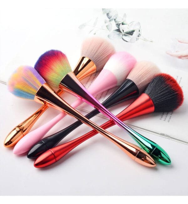 Long Colorful Nail Art Puffy Brush