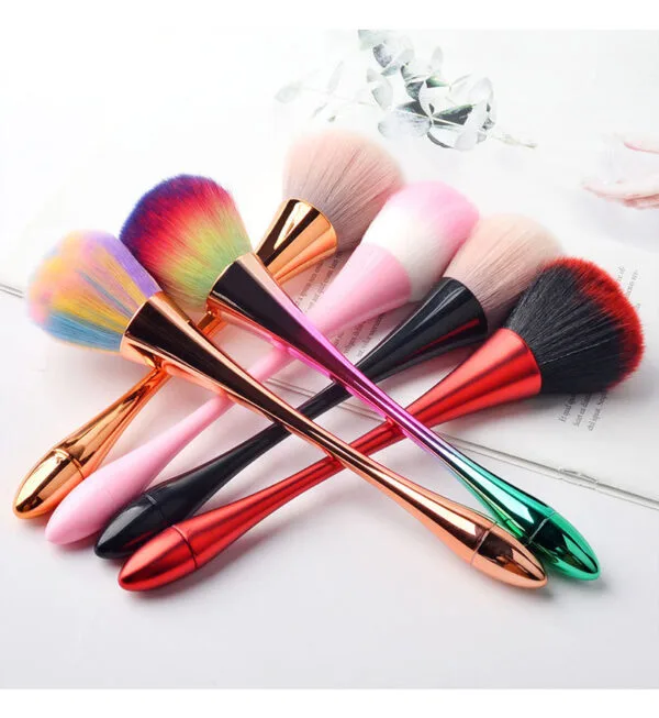 Long Colorful Nail Art Puffy Brush