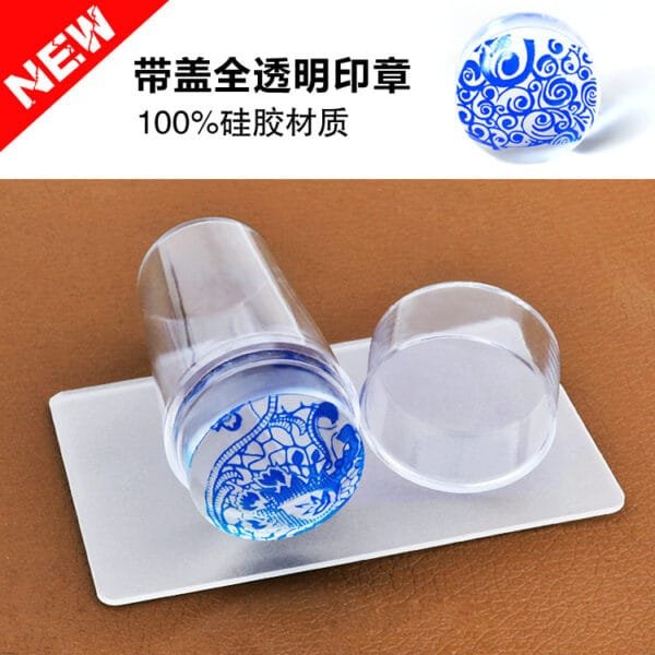 Nail Stamp Silicone Head With Cover